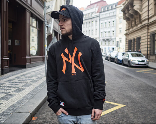 Mikina New Era New York Yankees Seasonal Team Logo Hoody Black/Rust Orange