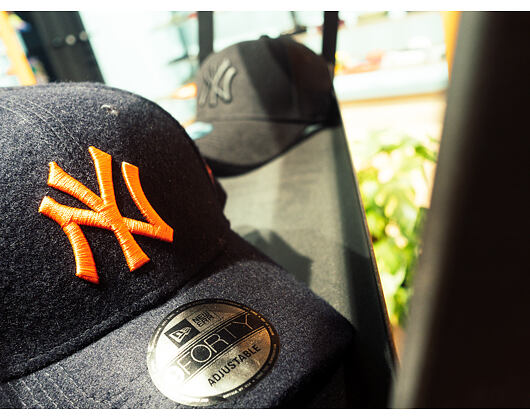 Kšiltovka New Era 9FORTY New York Yankees Melton Navy/Rust Orange