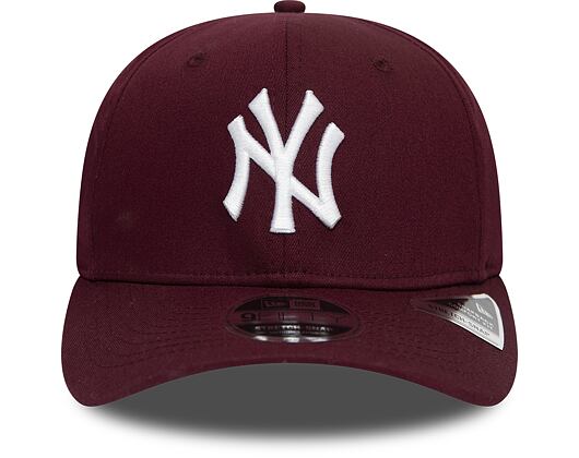 Kšiltovka New Era 9FIFTY New York Yankees Stretch Snap Tonal Maroon/White