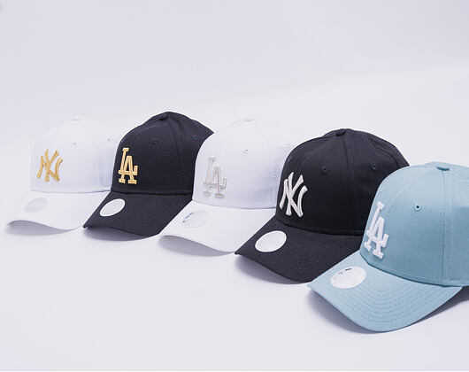 Dámská Kšiltovka New Era 9FORTY Los Angeles Dodgers Metallic White
