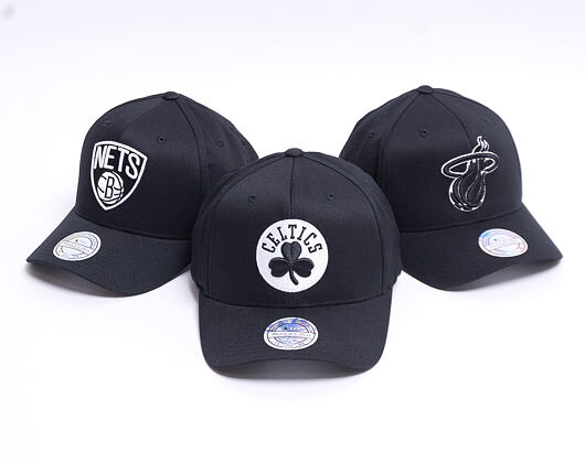Kšiltovka Mitchell & Ness Brooklyn Nets 600 Black And White Logo 110
