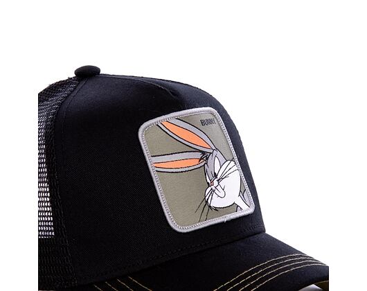 Kšiltovka Capslab - Trucker Looney Tunes - Bugs Bunny - Black