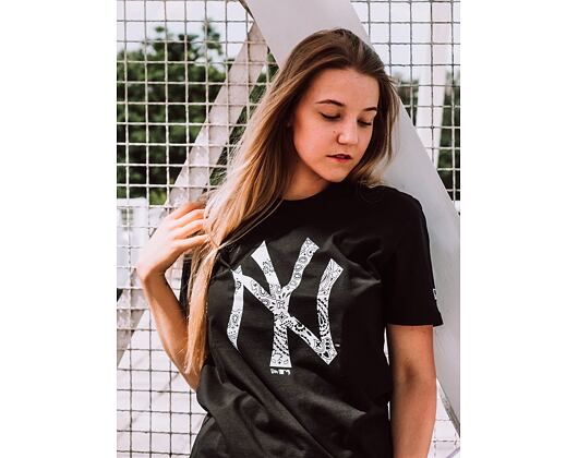 triko NEW ERA MLB Paisley print monochrome tee NEYYAN