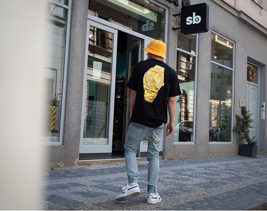 Triko HUF Hufex Tee Black