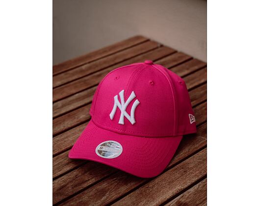 Dámská Kšiltovka New Era Fashion Essential New York Yankees Pink/White 9FORTY Strapback