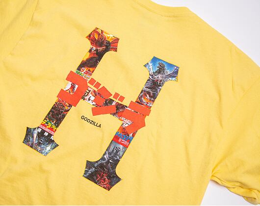 Triko Huf Vs Godzilla Classic H SS T-Shirt Yellow