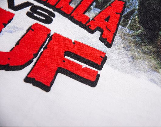 Triko Huf Vs Godzilla Destoy All Monsters SS T-Shirt White