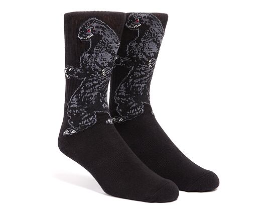 Ponožky Huf Vs Godzilla Socken Black