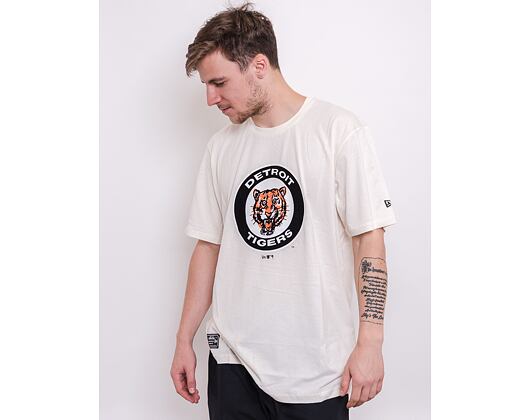 Triko New Era MLB Cooperstown Tee Detroit Tigers Off White