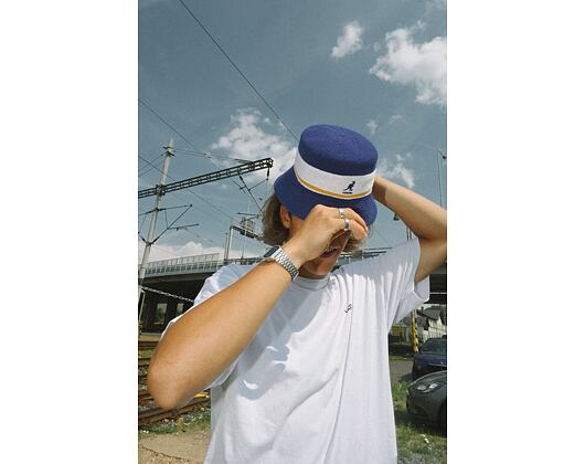 Klobouk Kangol K3326ST Bermuda Stripe Bucket Grape