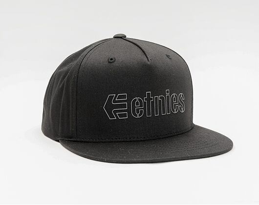 Kšiltovka ETNIES Corporate 5 Snapback Hat 570 BLACK/GREY