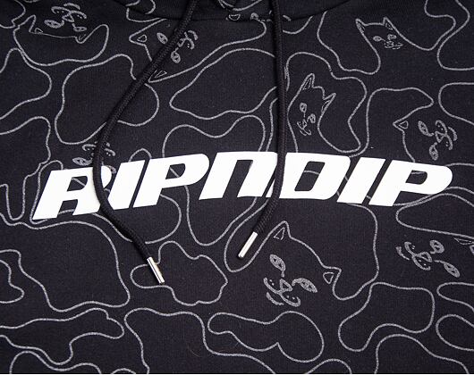 Mikina RIP N DIP Line Camo Hoodie Black