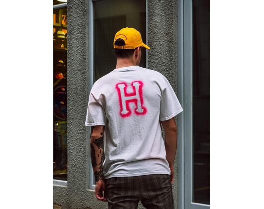 Triko HUF Overspray Classic H T-Shirt White