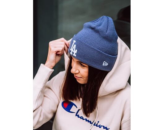 Dámský kulich New Era League Essential Knit Los Angeles Dodgers Graphite