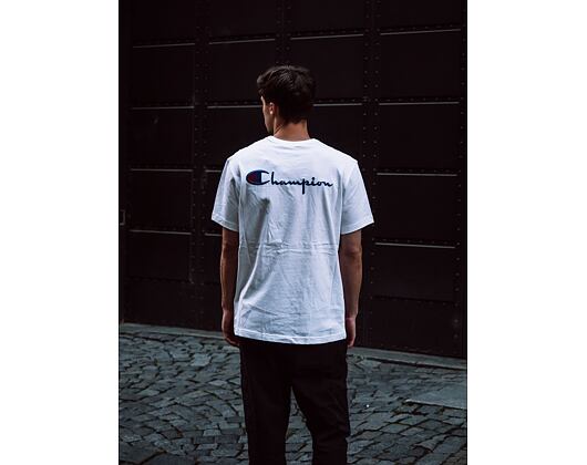 Triko Champion Crewneck T-Shirt White 214279 WW001