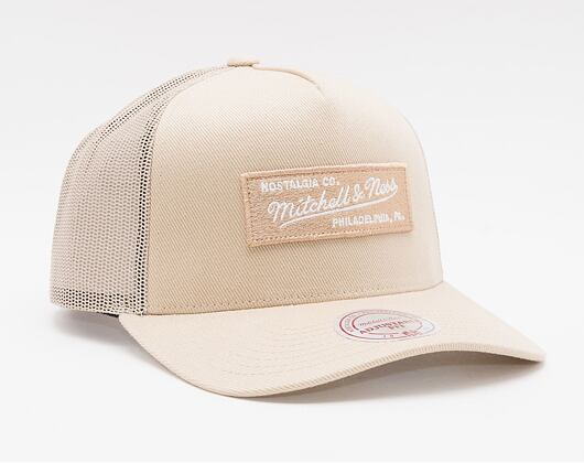 Kšiltovka Mitchell & Ness Box Logo Classic Trucker Khaki