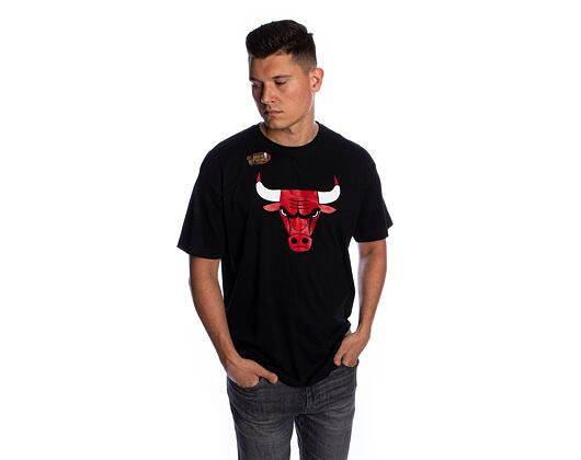 Triko Mitchell & Ness Chicago Bulls T-Shirt Team Logo Traditional Black