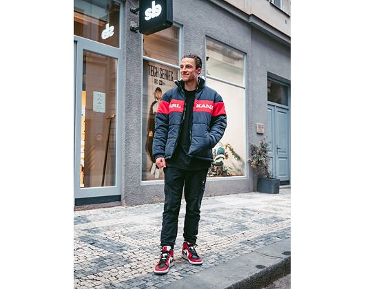 Bunda Karl Kani Retro Block Reversible Puffer Jacket Navy/Red 6076498