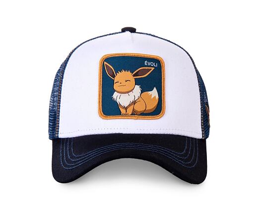 Kšiltovka Capslab Eevee 3 Trucker White / Blue EVO3