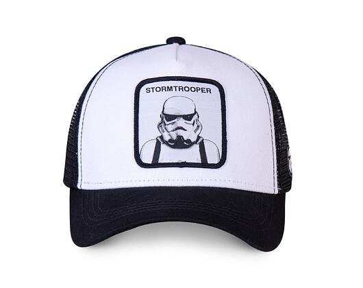 Kšiltovka Capslab Stormtrooper Trucker Black / White