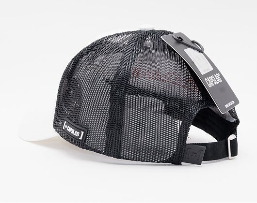 Kšiltovka Capslab Trucker Brand Logo White/Black Reflective 3