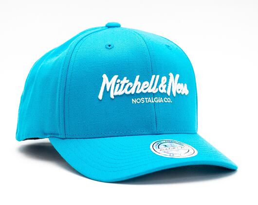 Kšiltovka Mitchell & Ness Pinscript High Crown 110 Teal Snapback