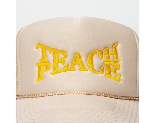 Kšiltovka Pink Dolphin TEACH PEACE HAT OH2206TPCR TAN