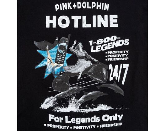 Triko Pink Dolphin Hotline Tee OH12011HLBL Black