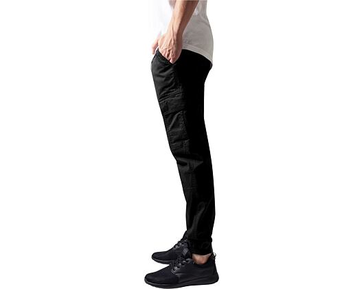 Kalhoty Urban Classic TB1435 Washed Cargo Twill Jogging Pants Black