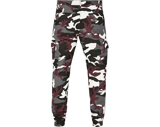 Kalhoty Urban Classic TB3137 Camo Cargo Jogging Pants 2.0 Wine Camo