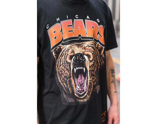 Triko Mitchell & Ness Chicago Bears NFL Animal Tee Black