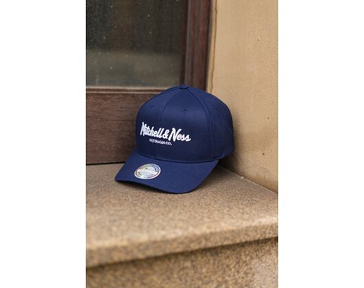 Kšiltovka Mitchell & Ness Pinscript High Crown 110 Navy/White Snapback