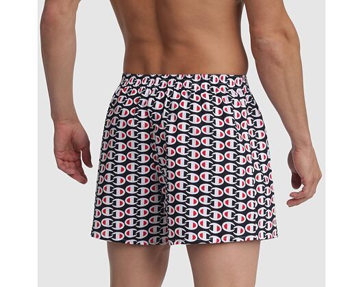 Pánské Trenky Champion Loose Boxer Premium C Navy Print