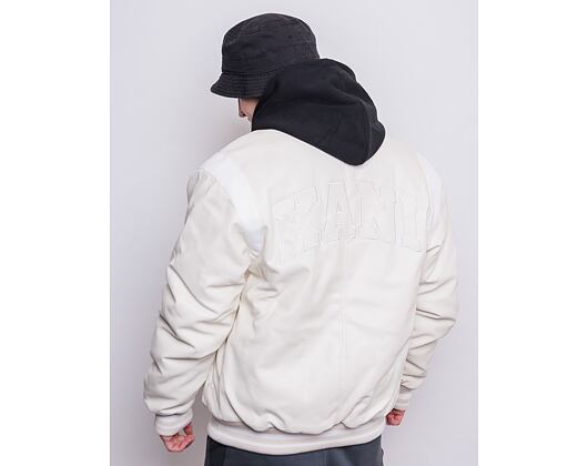 Bunda Karl Kani OG Fake Leather Jacket Off White 6075088
