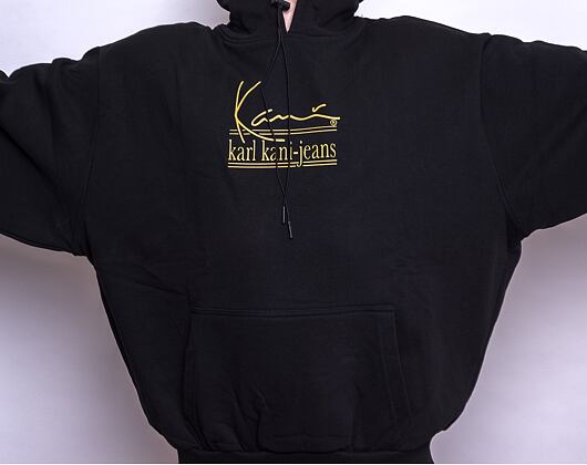 Mikina Karl Kani Jeans Oversize Hoodie Black 6093278