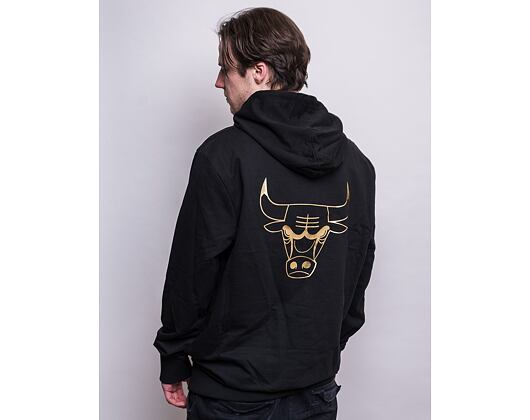 Mikina New Era NBA Metallic Hoody Chicago Bulls Black/Gold