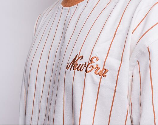 Triko New Era Oversized Pinstripe Toffee / Off White