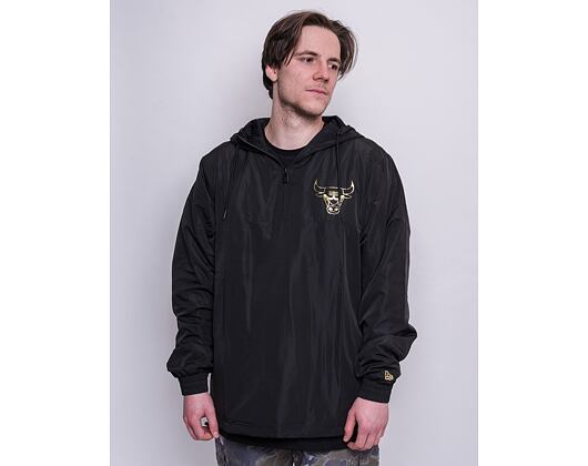 Bunda New Era NBA Metallic Windbreaker Chicago Bulls Black/Gold