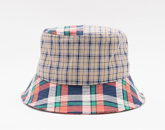 Klobouk Kangol K5297 Plaid Mashup Bucket Golden Palm