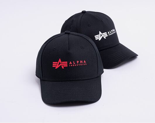 Kšiltovka Alpha Industries Alpha Cap 126912 Black/Red