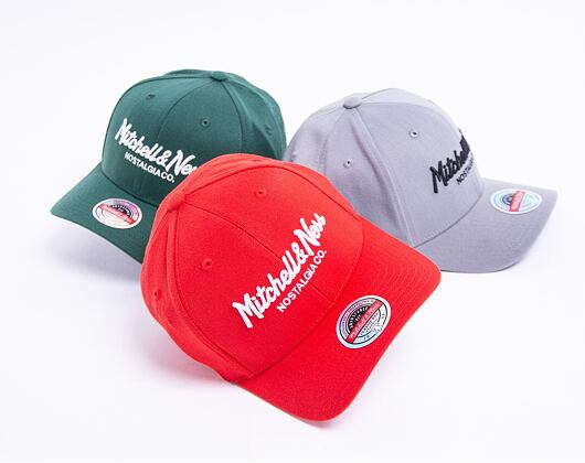 Kšiltovka Mitchell & Ness Pinscript Redline Snapback Branded Scarlet / White