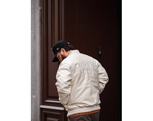 Bunda Karl Kani OG Fake Leather Jacket Off White 6075088