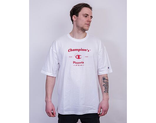 Triko Champion T T-Shirt Pizzeria 216429 WHT White