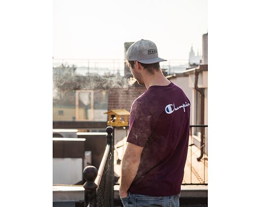 Triko Champion Crewneck T-Shirt Burgundy 214279 VS506