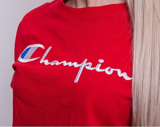 Dámské Triko Champion Crewneck T-shirt 110992 BYR Scarlet