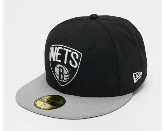 Kšiltovka New Era 59FIFTY NBA Basic Brooklyn Nets Black / Grey