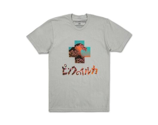 Triko Pink Dolphin Tsunami Promo Tee US22111TSSL Silver