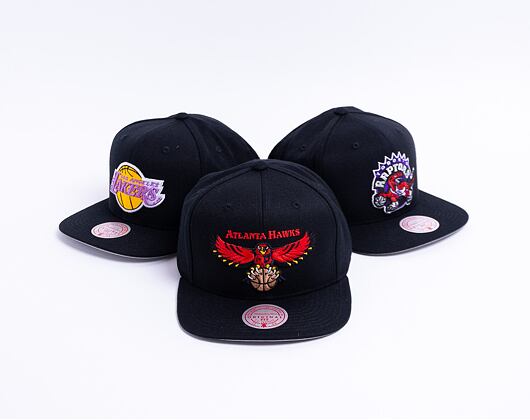 Kšiltovka Mitchell & Ness Atlanta Hawks 6HSSS21HW051 WOOL SOLID Black