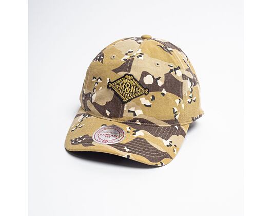 Kšiltovka Mitchell & Ness Branded Desert Camo/Gold Trademark