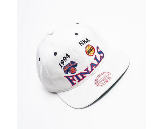 Kšiltovka Mitchell & Ness Houston Rockets INTL828 Rockets V Knicks 1994 Finals White